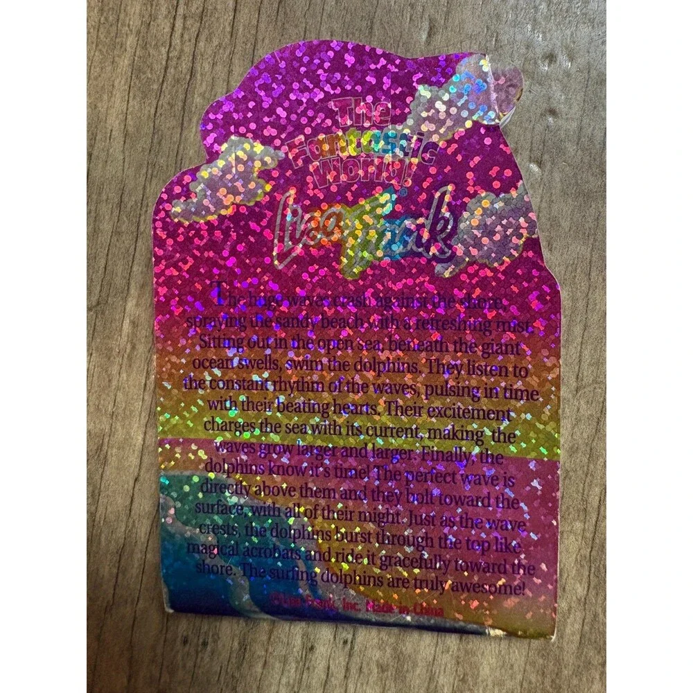 Lisa Frank Mini Notepad Dolphin Retro 1990s Stationart Notebook Vintage 3.5
